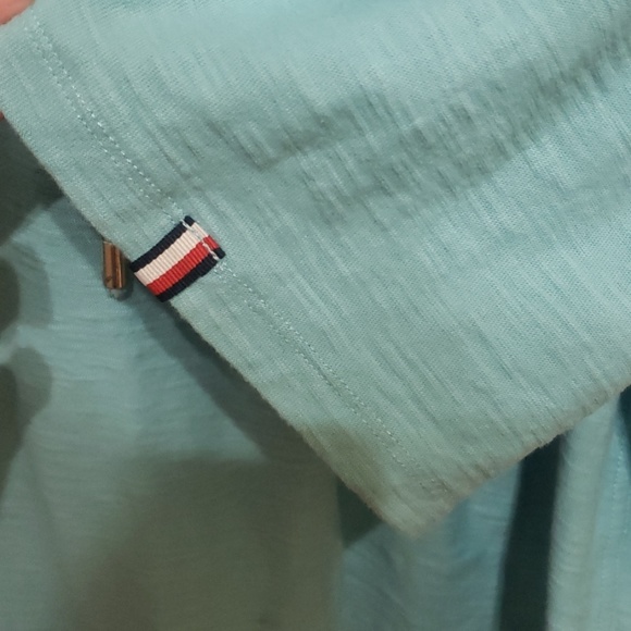 Tommy Hilfiger sea blue. Sz L, 3/4 length sleeve - Picture 2 of 7